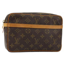 LOUIS VUITTON Monogram Compiegne 23 Clutch Bag M51847 LV Auth BA7578-1