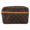 LOUIS VUITTON Monogram Compiegne 23 Clutch Bag M51847 LV Auth BA7578-13