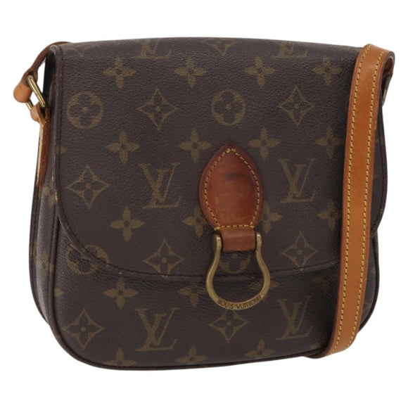 LOUIS VUITTON Monogram Saint Cloud MM Shoulder Bag M51243 LV Auth BA7580