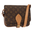 LOUIS VUITTON Monogram Cartouchiere MM Shoulder Bag M51253 LV Auth BA7584-1