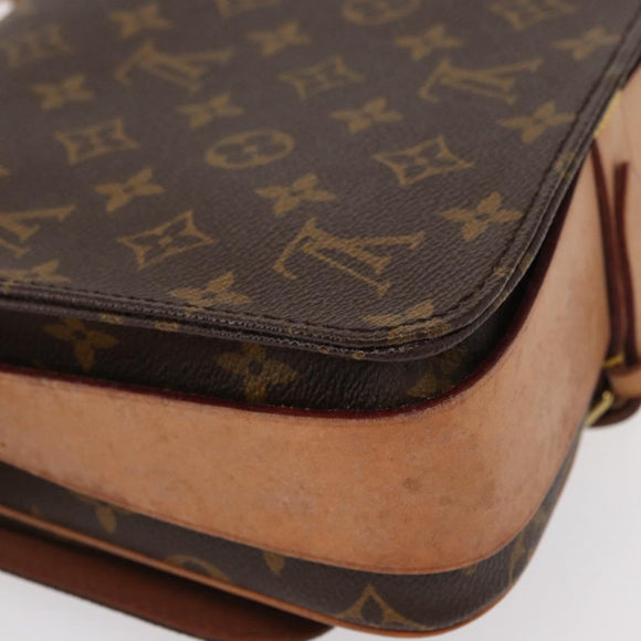 LOUIS VUITTON Monogram Cartouchiere MM Shoulder Bag M51253 LV Auth BA7584