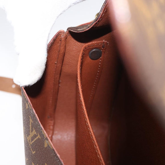 LOUIS VUITTON Monogram Cartouchiere MM Shoulder Bag M51253 LV Auth BA7584