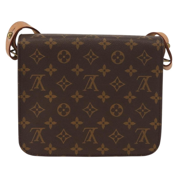 LOUIS VUITTON Monogram Cartouchiere MM Shoulder Bag M51253 LV Auth BA7584