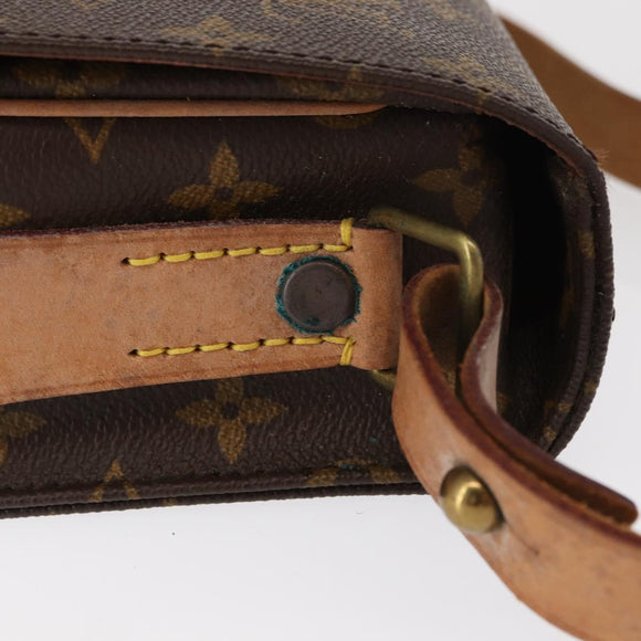 LOUIS VUITTON Monogram Cartouchiere MM Shoulder Bag M51253 LV Auth BA7584