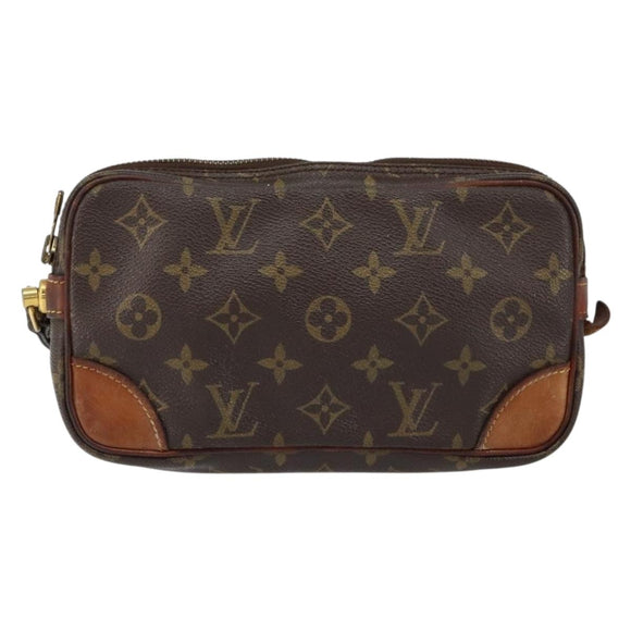 LOUIS VUITTON Monogram Marly Dragonne PM Clutch Bag M51827 LV Auth BA7586