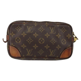 LOUIS VUITTON Monogram Marly Dragonne PM Clutch Bag M51827 LV Auth BA7586 - 0