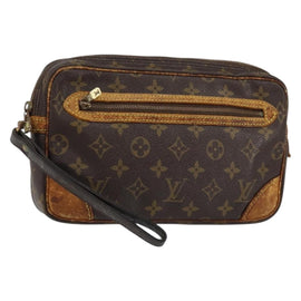 LOUIS VUITTON Monogram Marly Dragonne GM Clutch Bag M51825 LV Auth BA7587