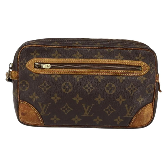 LOUIS VUITTON Monogram Marly Dragonne GM Clutch Bag M51825 LV Auth BA7587