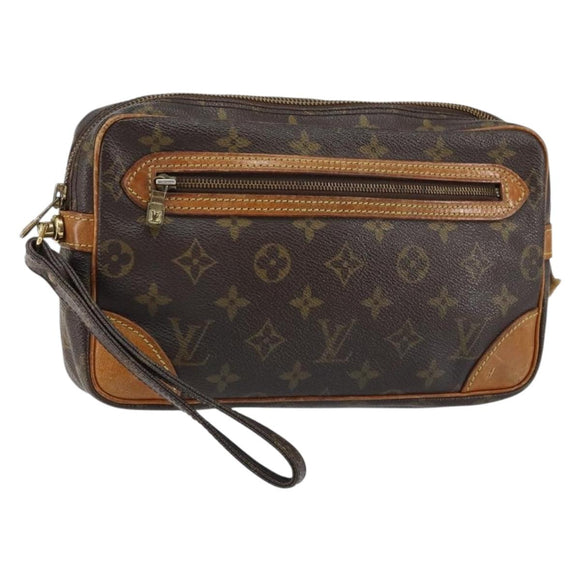 LOUIS VUITTON Monogram Marly Dragonne GM Clutch Bag M51825 LV Auth BA7588
