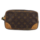 LOUIS VUITTON Monogram Marly Dragonne PM Clutch Bag M51827 LV Auth BA7589-13