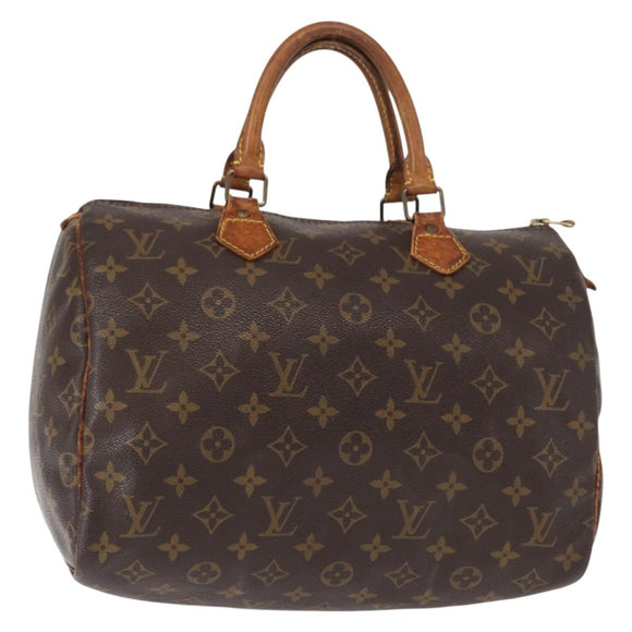 LOUIS VUITTON Monogram Speedy 30 Hand Bag M41526 LV Auth BA7609