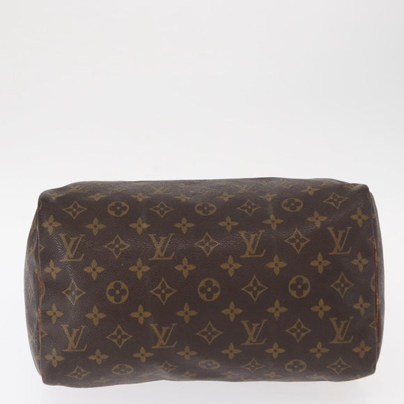 LOUIS VUITTON Monogram Speedy 30 Hand Bag M41526 LV Auth BA7609