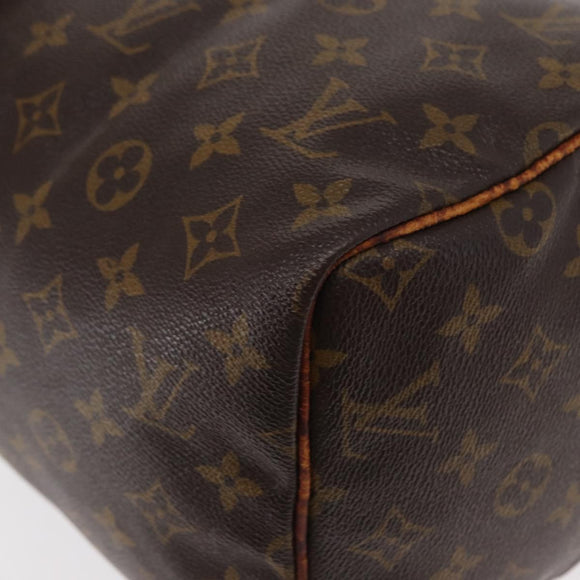 LOUIS VUITTON Monogram Speedy 30 Hand Bag M41526 LV Auth BA7609