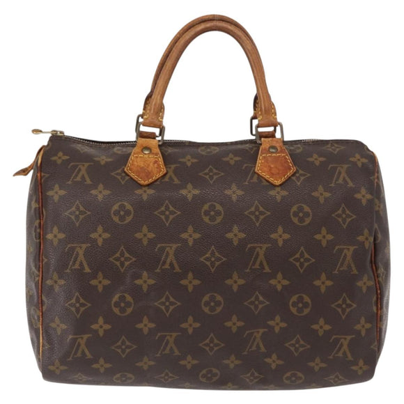 LOUIS VUITTON Monogram Speedy 30 Hand Bag M41526 LV Auth BA7609