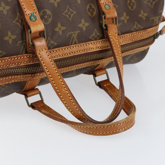 LOUIS VUITTON Monogram Sac Souple 35 Boston Bag M41626 LV Auth BA7611