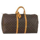 LOUIS VUITTON Monogram Keepall 55 Boston Bag M41424 LV Auth BA7612-1