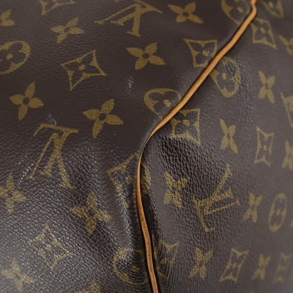 LOUIS VUITTON Monogram Keepall 55 Boston Bag M41424 LV Auth BA7612
