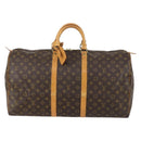 LOUIS VUITTON Monogram Keepall 55 Boston Bag M41424 LV Auth BA7612-13