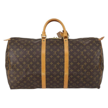 LOUIS VUITTON Monogram Keepall 55 Boston Bag M41424 LV Auth BA7612 - 0