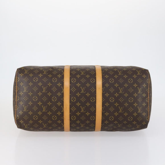 LOUIS VUITTON Monogram Keepall 55 Boston Bag M41424 LV Auth BA7612