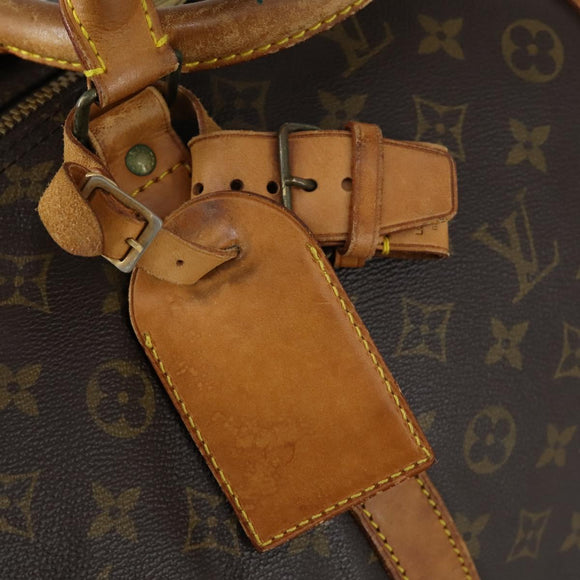 LOUIS VUITTON Monogram Keepall Bandouliere 60 Boston Bag M41412 LV Auth BA7613