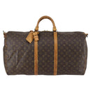 LOUIS VUITTON Monogram Keepall Bandouliere 60 Boston Bag M41412 LV Auth BA7613-13