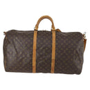 LOUIS VUITTON Monogram Keepall Bandouliere 60 Boston Bag M41412 LV Auth BA7613-2