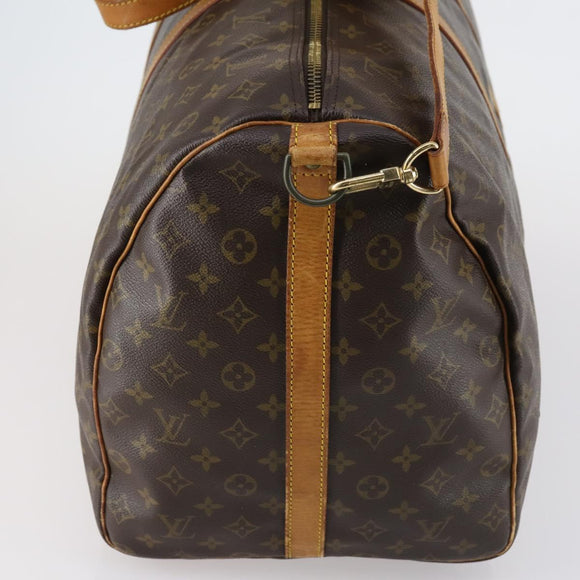 LOUIS VUITTON Monogram Keepall Bandouliere 60 Boston Bag M41412 LV Auth BA7613