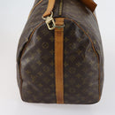 LOUIS VUITTON Monogram Keepall Bandouliere 60 Boston Bag M41412 LV Auth BA7613-4
