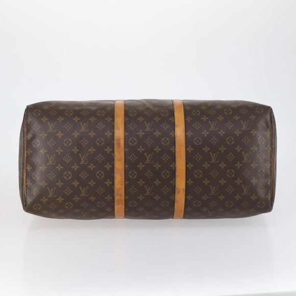LOUIS VUITTON Monogram Keepall 60 Boston Bag M41422 LV Auth BA7615