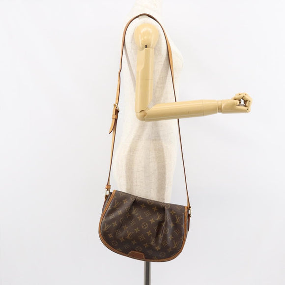 LOUIS VUITTON Monogram Menilmontant PM Shoulder Bag M40474 LV Auth BA7616