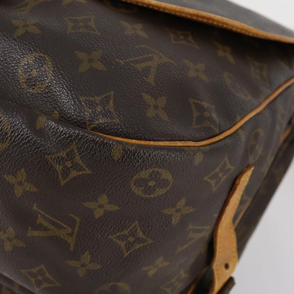 LOUIS VUITTON Monogram Saumur 35 Shoulder Bag M42254 LV Auth BA7620
