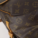 LOUIS VUITTON Monogram Saumur 35 Shoulder Bag M42254 LV Auth BA7620-14