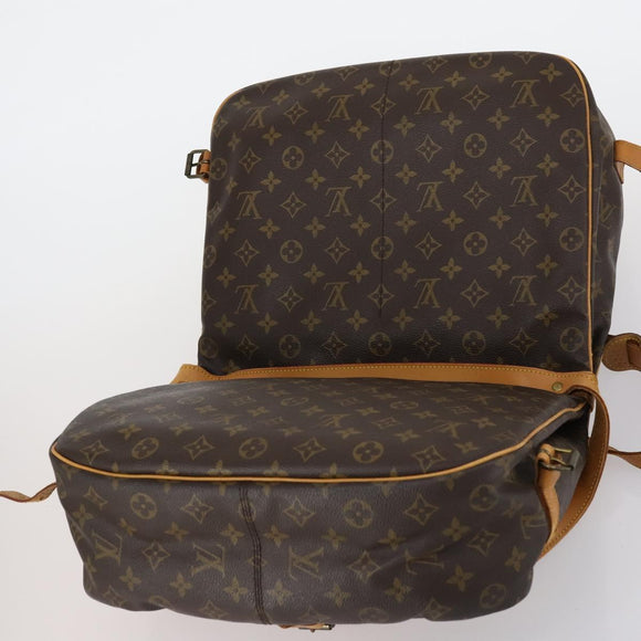 LOUIS VUITTON Monogram Saumur 35 Shoulder Bag M42254 LV Auth BA7620