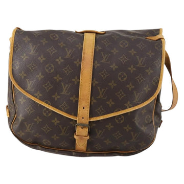 LOUIS VUITTON Monogram Saumur 35 Shoulder Bag M42254 LV Auth BA7620 - 0