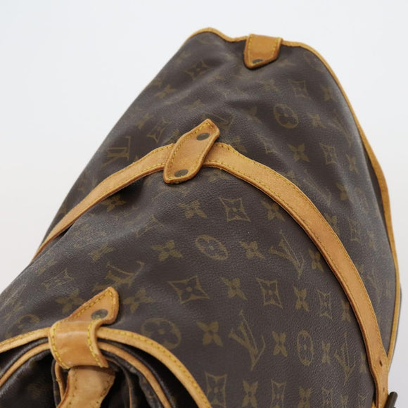 LOUIS VUITTON Monogram Saumur 35 Shoulder Bag M42254 LV Auth BA7620