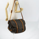 LOUIS VUITTON Monogram Saumur 43 Shoulder Bag M42252 LV Auth BA7621-29