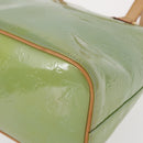 LOUIS VUITTON Monogram Vernis Houston Hand Bag Baby Blue M91005 LV Auth BA7640-15