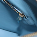 LOUIS VUITTON Monogram Vernis Houston Hand Bag Baby Blue M91005 LV Auth BA7640-21