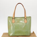 LOUIS VUITTON Monogram Vernis Houston Hand Bag Baby Blue M91005 LV Auth BA7640-12