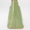 LOUIS VUITTON Monogram Vernis Houston Hand Bag Baby Blue M91005 LV Auth BA7640-3