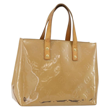 LOUIS VUITTON Monogram Vernis Reade PM Hand Bag Noisette M91334 LV Auth BA7642