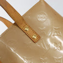 LOUIS VUITTON Monogram Vernis Reade PM Hand Bag Noisette M91334 LV Auth BA7642-10