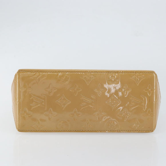 LOUIS VUITTON Monogram Vernis Reade PM Hand Bag Noisette M91334 LV Auth BA7642