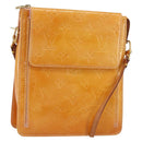 LOUIS VUITTON Vernis Motto Accessory Pouch Marshmallow Pink M91312 Auth BA7644-1