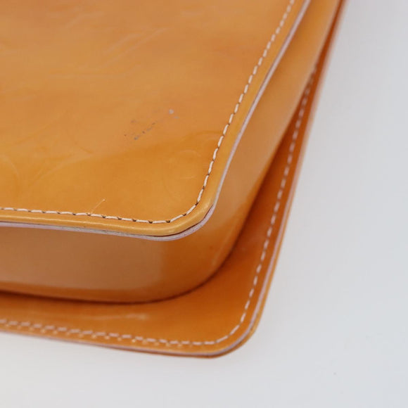 LOUIS VUITTON Vernis Motto Accessory Pouch Marshmallow Pink M91312 Auth BA7644