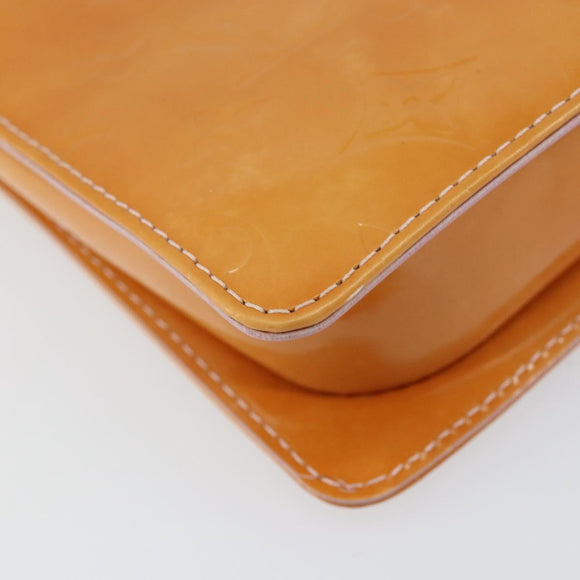 LOUIS VUITTON Vernis Motto Accessory Pouch Marshmallow Pink M91312 Auth BA7644