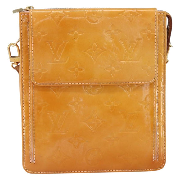 LOUIS VUITTON Vernis Motto Accessory Pouch Marshmallow Pink M91312 Auth BA7644