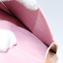 LOUIS VUITTON Vernis Motto Accessory Pouch Marshmallow Pink M91312 Auth BA7644-22