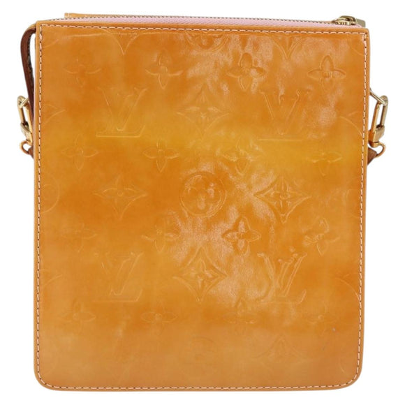 LOUIS VUITTON Vernis Motto Accessory Pouch Marshmallow Pink M91312 Auth BA7644